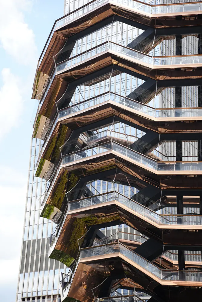 The Vessel staircase structure at Hudson Yards, New York